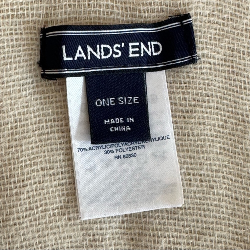 Lands’ End Color-Block Shawl Wrap In Blush - image 5